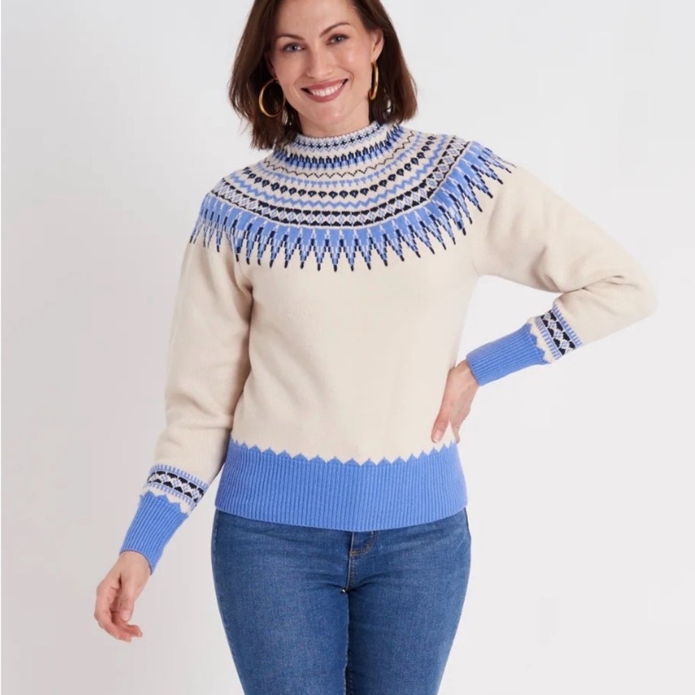 CK Bradley rigton sweater sky wool blend small$278 NWT